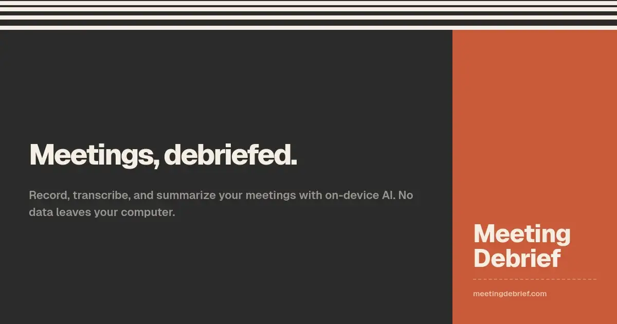 MeetingDebrief image number 01
