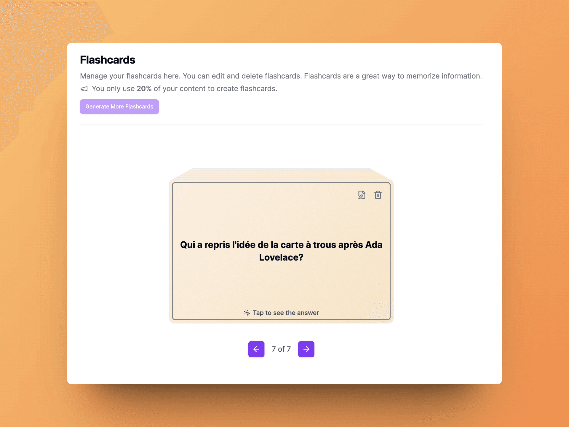 Flashcards